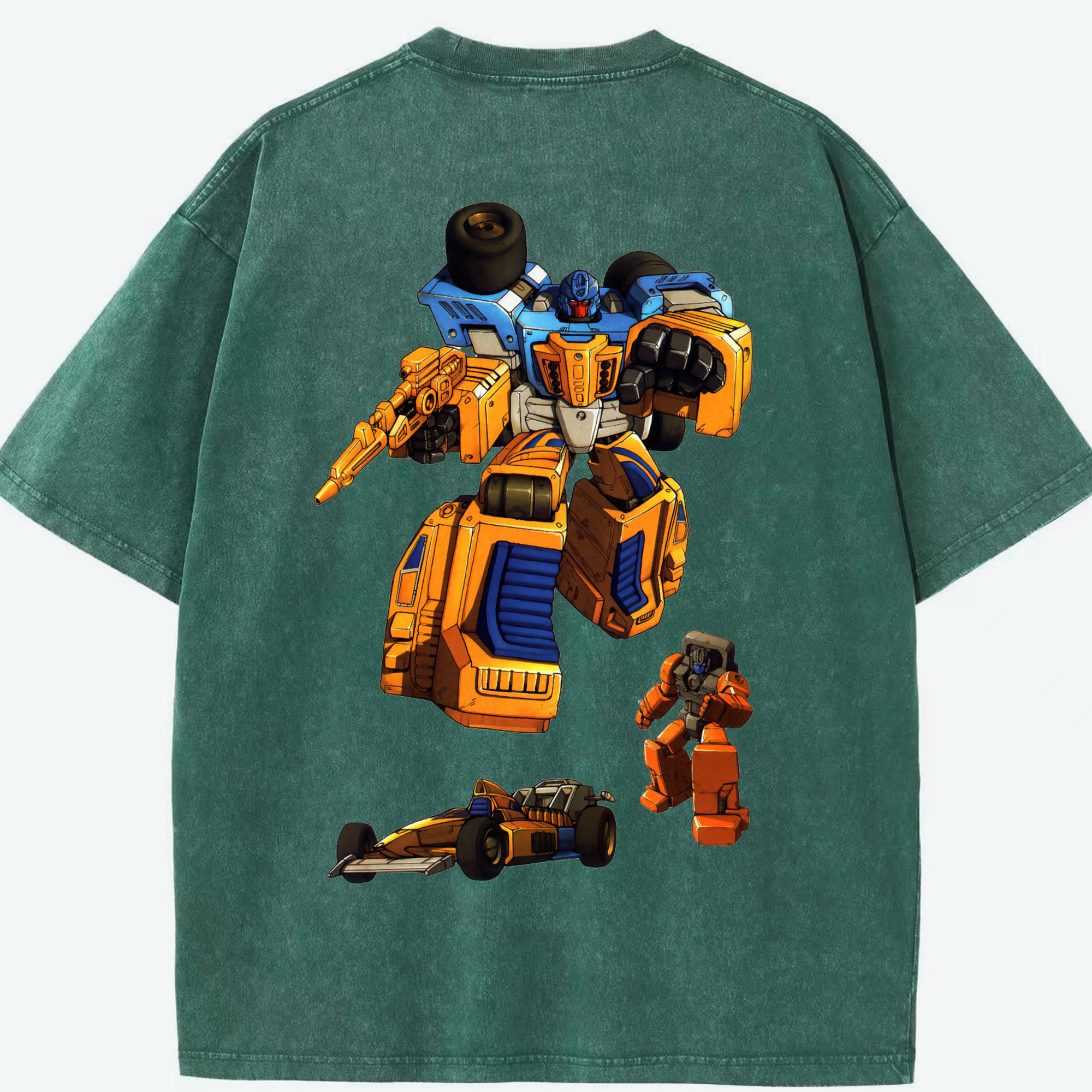 （画像用）  綿100% ヴィンテージ風 半袖Tシャツ（背面プリント）